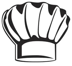 Simple chef hat graphic
